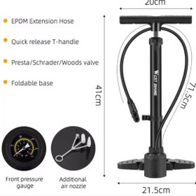 Resim tur bike Yüksek Basınçlı Manuel Pompa 160 Psı 