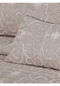 Resim Chester 4 Parça Çift Kişilik Yatak Örtüsü Seti Kahverengi 240 X 260 Cm Kahverengi 