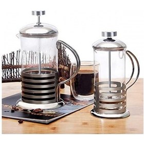 Resim Paslanmaz Çelik Gövdeli French Press Kahve Ve Çay Demleme Aparatı Gri 