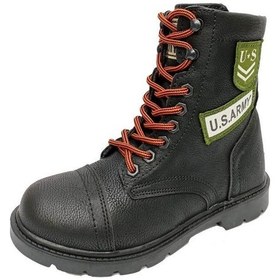 Resim Lambırlent 2960-21 Deri Army Termal Astar Erkek Çocuk Bot Siyah 