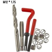 Resim 15 Adet Metrik Konu Onarım Ekle Kiti M5 M6 M8 M10 M12 K10932-9 M12-1.75 