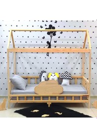 Resim Markaawm Markaawm Montessori Yatak Bulut Karyola 90X190 Ahşap Yatak Akçaağaç 