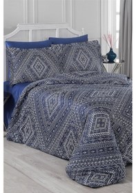 Resim Janet Çift Kişilik Saten Nevresim Takımı Çok Renkli 