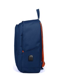 Resim Coral High Sport Lacivert Üç Bölmeli Usb Şarjlı Kulaklık Çıkışlı Sırt Çantası 23232 Lacivert 