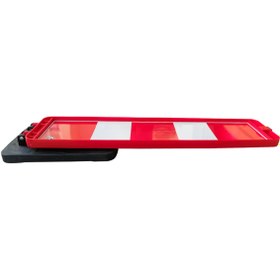 Resim İleri Trafik Katlanır Uyarı Levhası 26 x 120 cm 