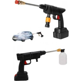 Resim MiraLive Bahçe Sulama Tabancası Makinesi Yüksek Basınçlı Akülü Yıkama Makinesi 
