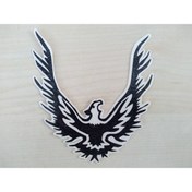 Resim DNZSM KARTAL STİCKER SİYAH 10,5x9,5cm (2ADET FİYATI) EAGLE STİCKER, KARTAL ETİKETİ, KARTAL ÇIKARTMASI 