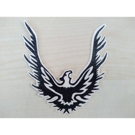 Resim DNZSM KARTAL STİCKER SİYAH 10,5x9,5cm (2ADET FİYATI) EAGLE STİCKER, KARTAL ETİKETİ, KARTAL ÇIKARTMASI 