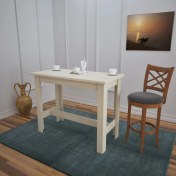 Resim Pasific Home Barra Bar Masası Yüksek Yemek Masası, Meşe, 120x60 