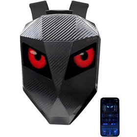 Resim Genel Markalar Ape Ledli Motosiklet Çantası 25 Modlu Mobil Kontrollü Akıllı Motorcu Sırt Çantası Gözlü Motorsiklet 