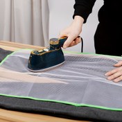 Resim Ekstra Büyük 40.01x89.99cm Ütüleme Ağı - Kaymaz, Isıya Dayanıklı Polyester ile Güvenli Giysi Bakımı 