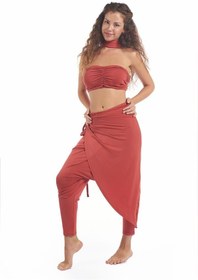 Resim Kadın Şalvar Pantolon - Bella Tarçın Kadın Şalvar Pantolon ( Viskon Likralı Kumaş - 4 Mevsim ) - S 