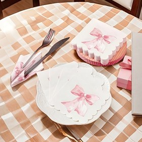 Resim 20/40 adet, Pembe Kurdele Şeklinde Peçete, Sevimli Parti Malzemeleri, Beyaz Pembe Tek Kullanımlık Havlu, Bekar Kız, Gelin Düğünü, Kurdele Temalı Parti Süslemesi, Kabarık Kenarlı Peçete Parti Hediyesi Cadılar Bayramı, Noel Etkinliği ve Parti Malzemeleri için Uygun 