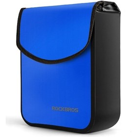 Resim Rockbros 30110083001 Elektrikli Bisiklet Scooter Bisiklet Ön Asılı Çanta Su Geçirmez Gidon Çantası - Mavi 