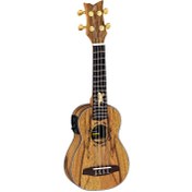 Resim Ortega LIZARD-SO-GB Elektro Soprano Ukulele (Lizard) 