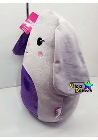 Resim Oyuncak Peluş Tavşan Yastık 35 Cm Yerli Üretim Uyku Arkadaşı 