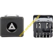 Resim R9 Dörtlü Flaşör Anahtarı Serkar 