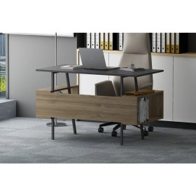 Resim Lagomood Ironi Çalışma Masası Antrasit Ceviz 