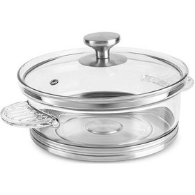 Resim Karaca York Borosilikat Cam Tencere 18 Cm Şeffaf 