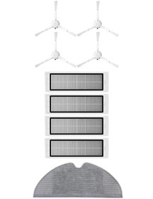 Resim Roborge Xiaomi Vacuum Mop 2C (XMSTJQR2C) Robot Süpürge Uyumlu 9'lu Yedek Parça Seti 