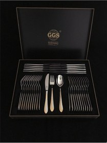 Resim Çatal Kaşık Bıçak Seti Sonja Mat Altın 96 Parça Ggs Solingen Altın 