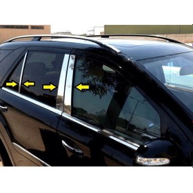 Resim Mercedes Gl W164 2007 - 2011 Orta Direk Paslanmaz Çelik Krom 
