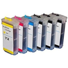 Resim HP 72Xxl Süper Chipli Kolay Dolan Kartuş HP Designjet T610 T620 T 