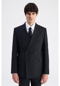 Resim D's Damat Ds Damat Regular Fit Siyah Düz Takim Elbise 6he05ob35588m 001 