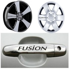 Resim Modifiye Fusion Kapı Jant Sticker Yapıştırma 8Adet 