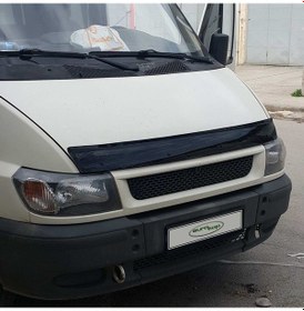 Resim Eurocap Ford Transit Ön Kaput Koruyucu Rüzgarlık 3Mm Abs 02-06 