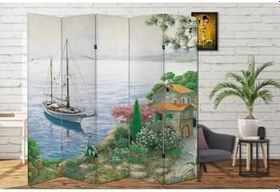 Resim Saklı Koy Temalı Özel Tasarım Paravan Room Divider Oda Bölücü PRVN-1321-1, 220 x 180 