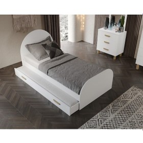 Resim Diana Yavrulu Doğuran Karyola Beyaz Mdf 