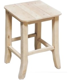 Resim Tahta Tabure 35 cm Yükseklik 