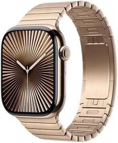 Resim Apple Watch Band - Baklalı Model Bilezik - 46 mm - Altın Rengi - Standart 