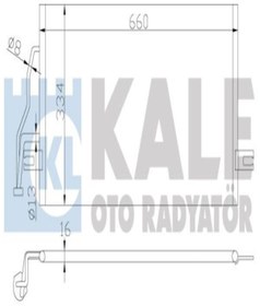 Resim KALE 343155 Klima Radyatoru (MİTSUBİSHİ CARİSMA 1.6-1.8 GDİ 95-06 CAB311B078 MR460269 (WC821484) 