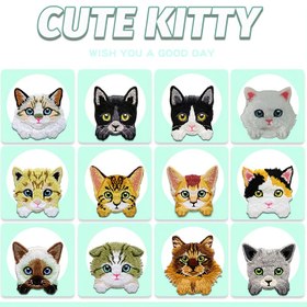 Resim 1 Adet Sevimli Kedi Desenli Kumaş Yama - Çoklu Kedi Tasarımlar (Tekir, Tuxedo, Bengal), Kendinden Yapışkanlı Ütüleme/Dikme için Giysiler, Çantalar, Telefon Kılıfları, Günlükler - Kedi Severler & DIY El İşleri İçin Mükemmel, Kedi Aksesuarları, Karikatür Kedi Tasarımları, Ütülenebilir Transferler, Günlük Aksesuarlar, Eğlenceli Yamalar, Dayanıklı Dikiş, El Yapımı Sanatçılar 