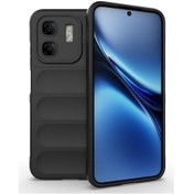 Resim İnfinix Smart 9 Kılıf Elde Tutma Kolaylıkla Kaydırmaz Kenar Line Dizayn Optietnik Kapak Siyah 