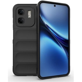 Resim İnfinix Smart 9 Kılıf Elde Tutma Kolaylıkla Kaydırmaz Kenar Line Dizayn Optietnik Kapak Siyah 