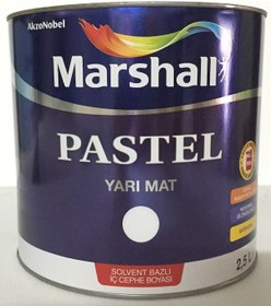 Resim Marshall Pastel Yarı Mat Yağlı Boya 2.5 Lt - Geniş Renk Seçeneği 