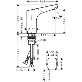 Resim Hansgrohe Focus Fotosellı Elekttrikli Lavabo Bataryası Krom 31173000 