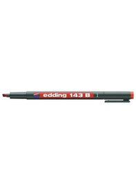Resim Edding 143B Permanent Asetat Kalemi B Uç - Kırmızı 