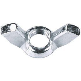 Resim Kelebek Somun Metrik 6mm 20 Adet Kaplamalı Beyaz 