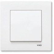 Resim VİKO Beyaz Kare Tekli Anahtar 