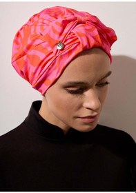 Resim Mayovera Tesettür Bone - Pembe Fiyonklu Pembe 
