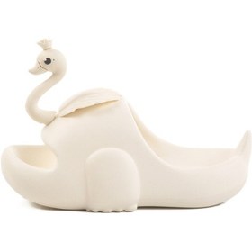 Resim Aspor Beyaz Kız Çocuk Düz Terlik Çok Renkli 