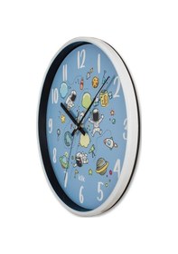 Resim Klik Slim Uzay Çocuk Duvar Saati Mavi 