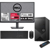 Resim Dell Vostro 3910 mt Intel Core I7 12700 64GB 256GB SSD 23.8" Fhd Ubuntu Amd RX550-4GB Masaüstü Bilgisayar 23N3910RX550U26 + Zetta USB Bellek 