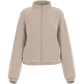 Resim Guess Couture Taşlı Regular Fit Dik Yaka Kadın Mont V4BL03K0232 (V4BL03K0232) 