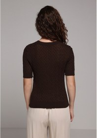 Resim Colin's Colins Slim Fit Kadın Kahverengi Kazak Cl1078748 Q1.v2 Brw Kahverengi 