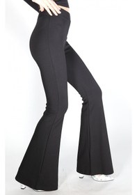 Resim Aysu Kadın Siyah Ispanyol Paça Çelik Örme Toparlayıcı Taytsiyahxl Siyah 